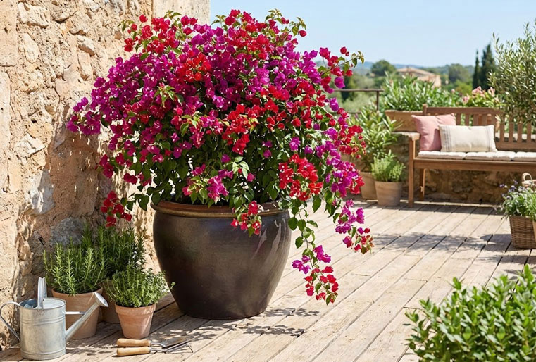 Campana gres en terraza en Albogarden