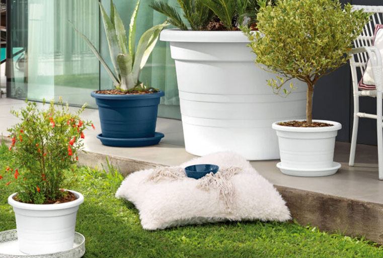 Maceta cilindro en Albogarden