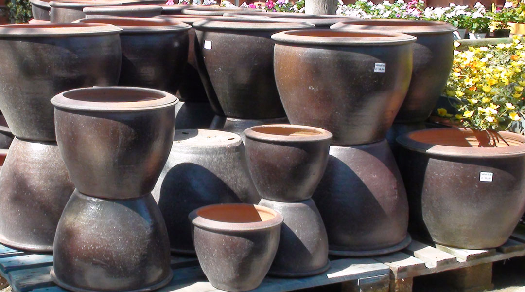 Macetas de gres en Albogarden Macetas de gres en Albogarden
