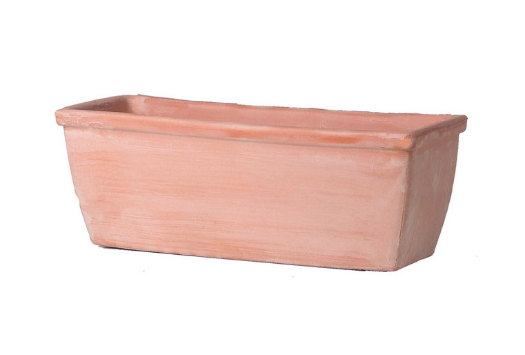 Jardinera roma en barro blanco