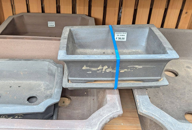 Macetas para bonsai en Albogarden
