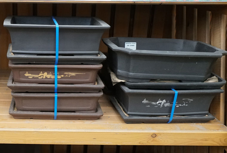 Macetas para bonsai en Albogarden