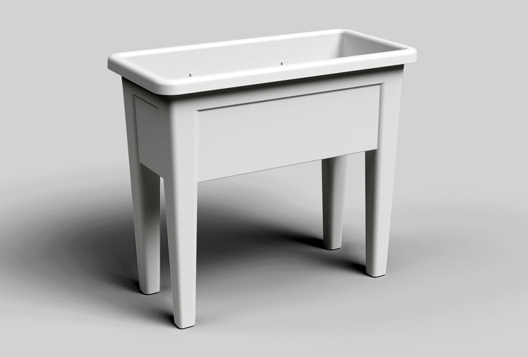 Huerto Urbano Venezia Grow Box en blanco