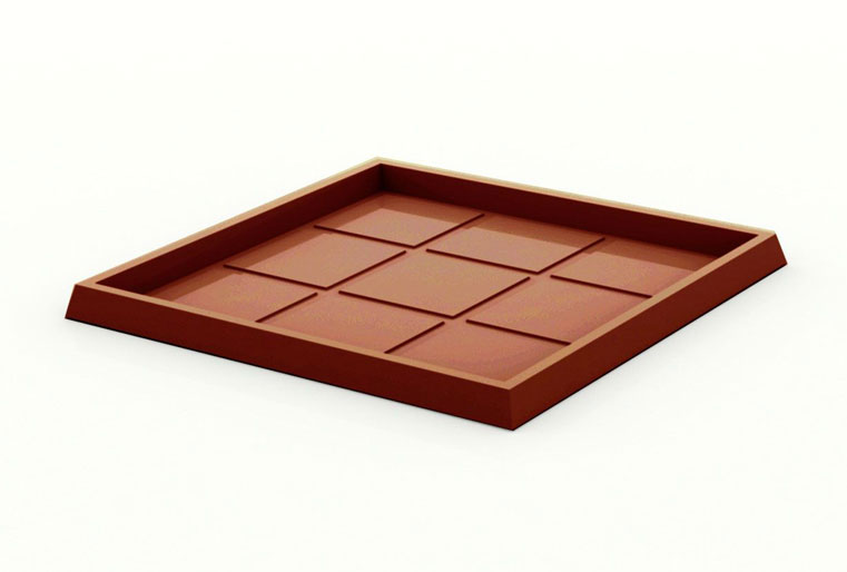 Plato cuadrado de Vondom en Albogarden