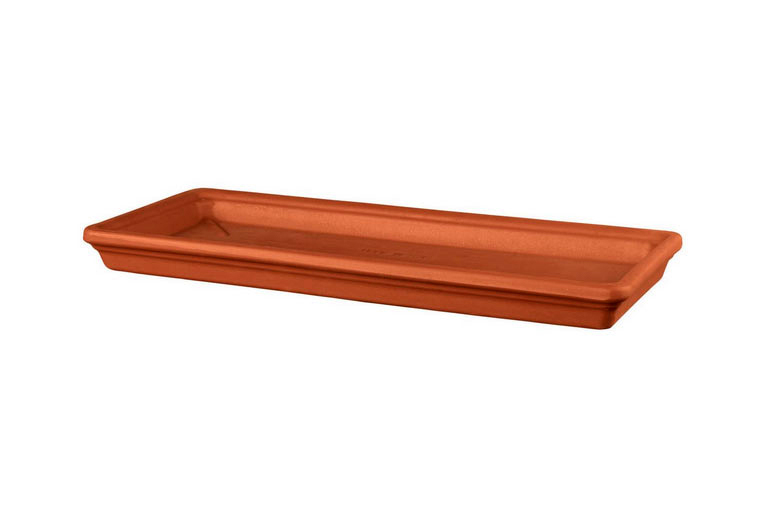 Plato rectangular barro rojo