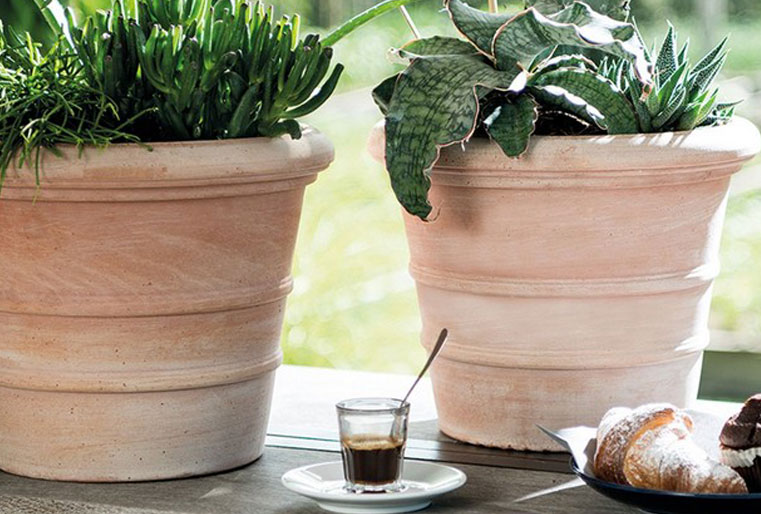 Vaso Siena de barro de la Toscana